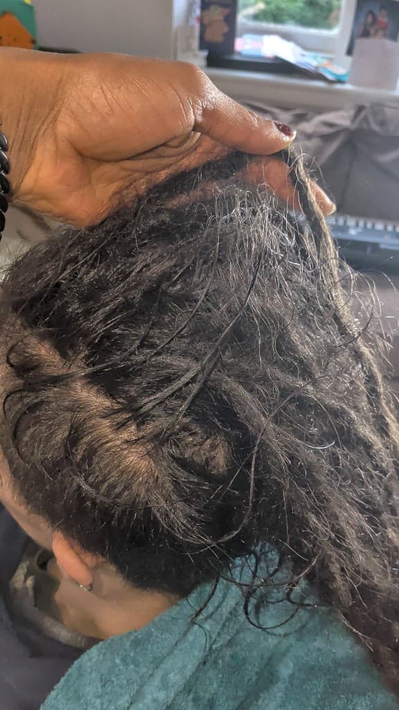 Wash prep on medium locs