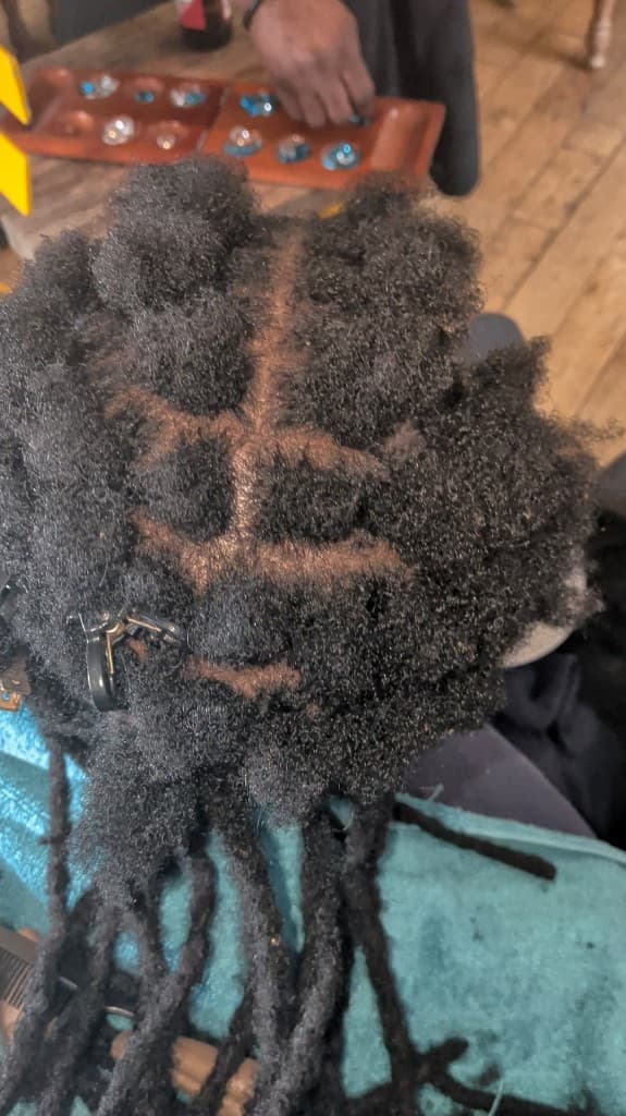 Traditional locs — retwist in progress